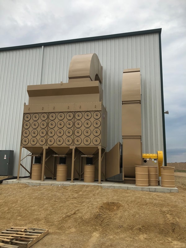 Dust Collector Outside Facility - ABS Blast